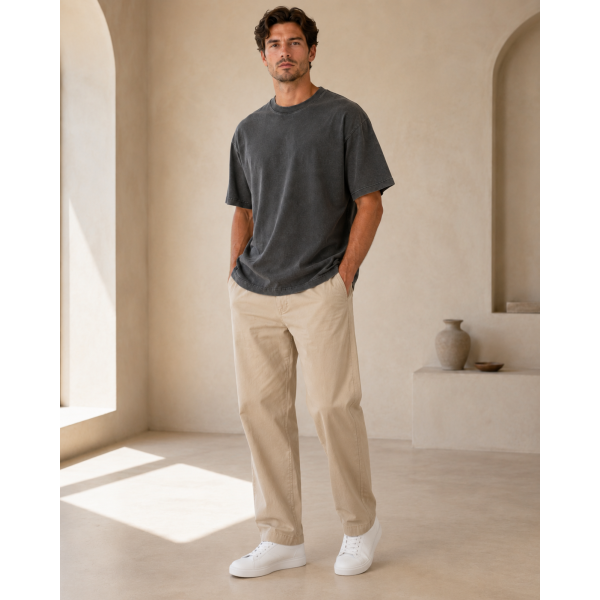 High sense men's summer fashion brand American vintage short sleeve T-shirt men